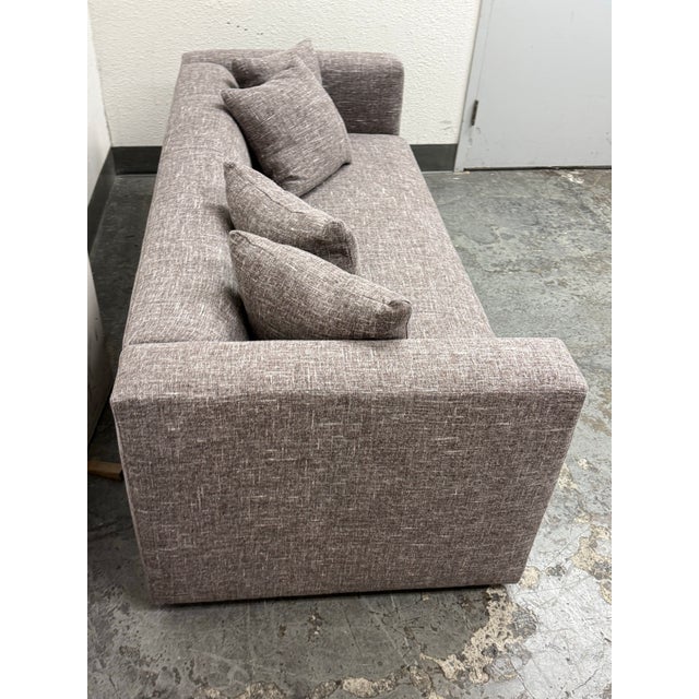 2020s Bespoke Breuer Linen Sofa For Sale - Image 5 of 12