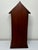 Mid-Century British Mahogany Indoor Post Mail Sentry Box Cabinet With Lock and Key For Sale - Image 13 of 18