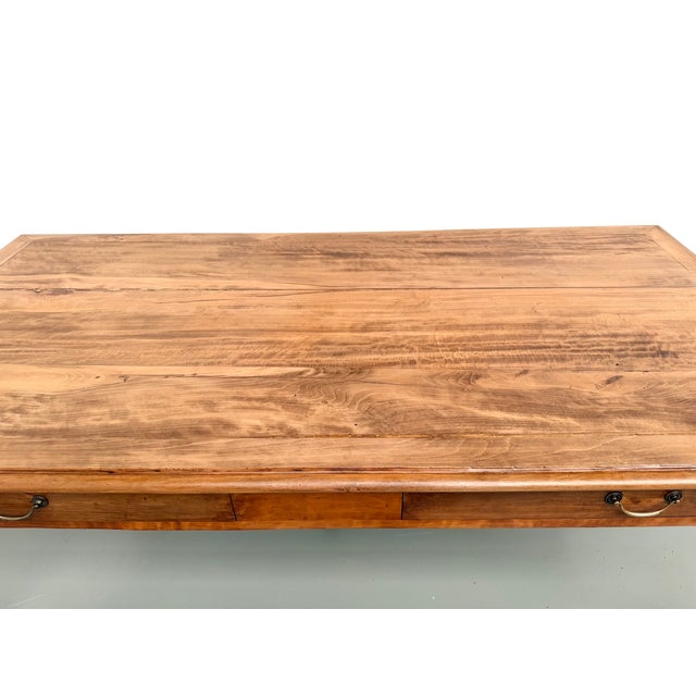 Farmhouse Table with Five Beech Legs and Four Drawers, 1950s For Sale - Image 18 of 18