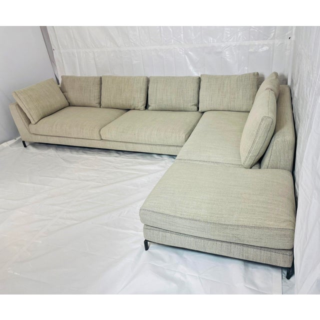 Modern Two-Piece Sectional Sofa by Antonio Citterio for B&b Italia, Italy Modern For Sale - Image 3 of 18