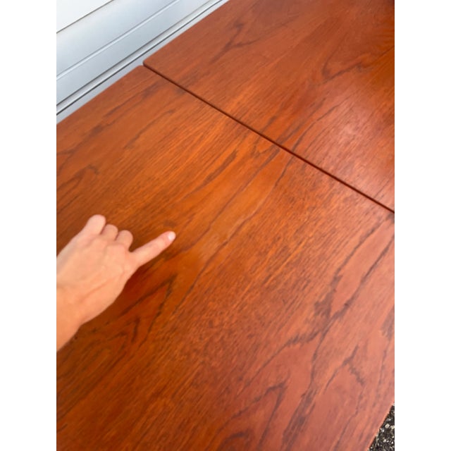 Vintage Refinished Arne Vodder Teak Drop Leaf Desk For Sale - Image 10 of 10