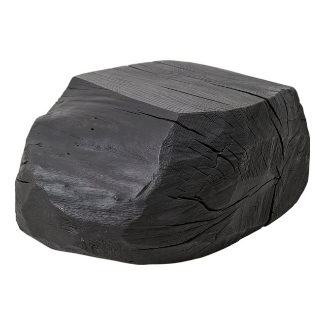 Sculptural Hardwood Stool by Logniture For Sale