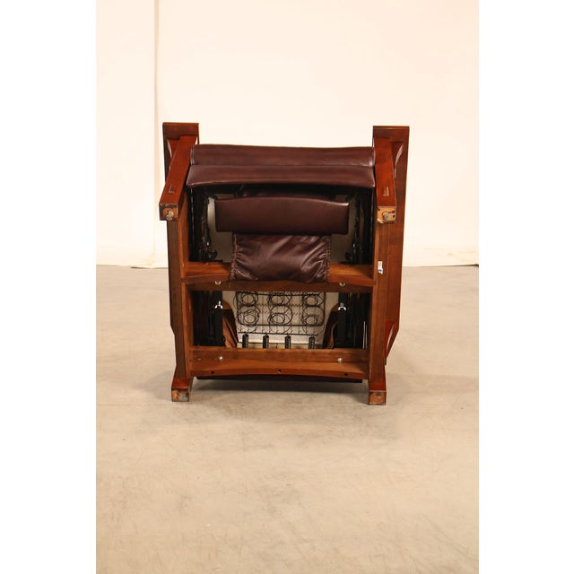 Stickley Mission Collection Cherry Spindle Morris Recliner For Sale - Image 17 of 18