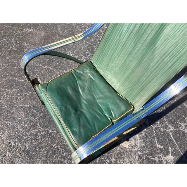 McKay Craft 1930s Green Sling Lounge Chair by McKay Craft For Sale - Image 4 of 13