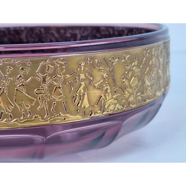 Art Nouveau Amethyst Glass Bowl by Moser Karlsbad, 1920s For Sale - Image 3 of 10