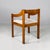 Modern Italian Chairs with Armrest in Wood and Beige Fabric, 1970s, Set of 4 For Sale - Image 4 of 13