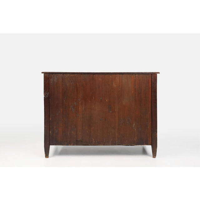 Antique Handcrafted and Carved Oak Chest of Drawers, 1800s For Sale - Image 10 of 11