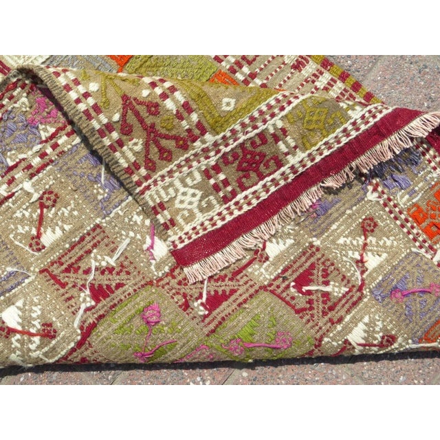 1960s Vintage Tribal Kilim Runner - 33" X 96" For Sale - Image 10 of 12