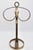 A stunning mid 20th century Italian gold gilded metal 4 ring towel rack with ornate detail. Lovely natural patina.