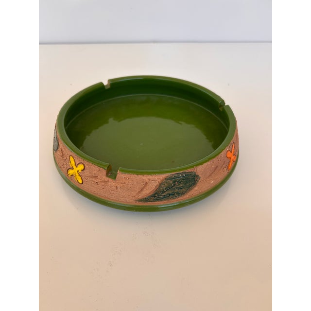 Ceramic Mid Century Italian Ceramic Ashtray- Attributed to Bitossi For Sale - Image 7 of 8