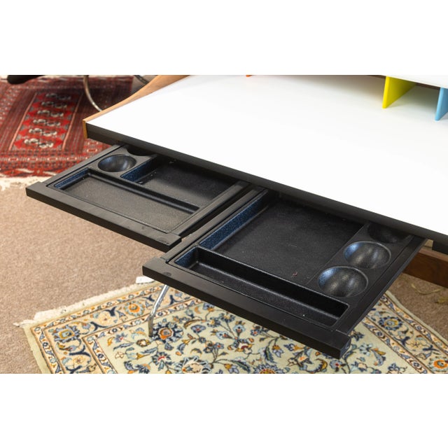 Mid 20th Century Contemporary Modern Reproduction George Nelson Swag Leg Mid Century Modern Desk For Sale - Image 5 of 7