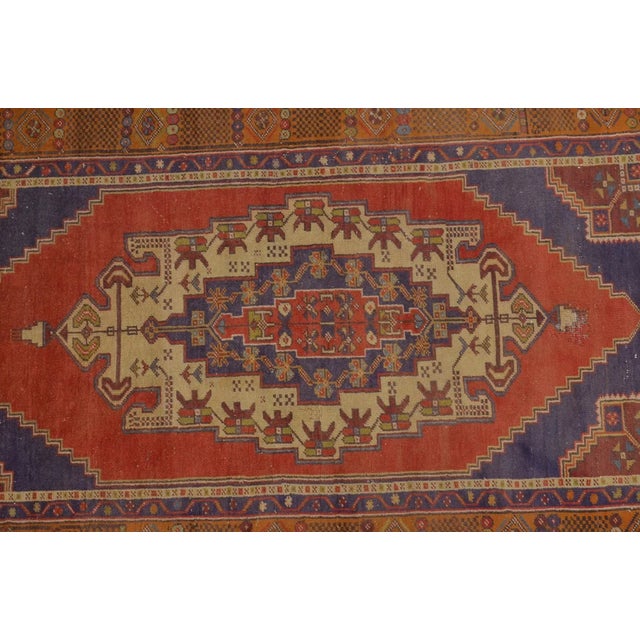 Mid 20th Century Bohemian Area Anatolian Carpet For Sale - Image 4 of 10