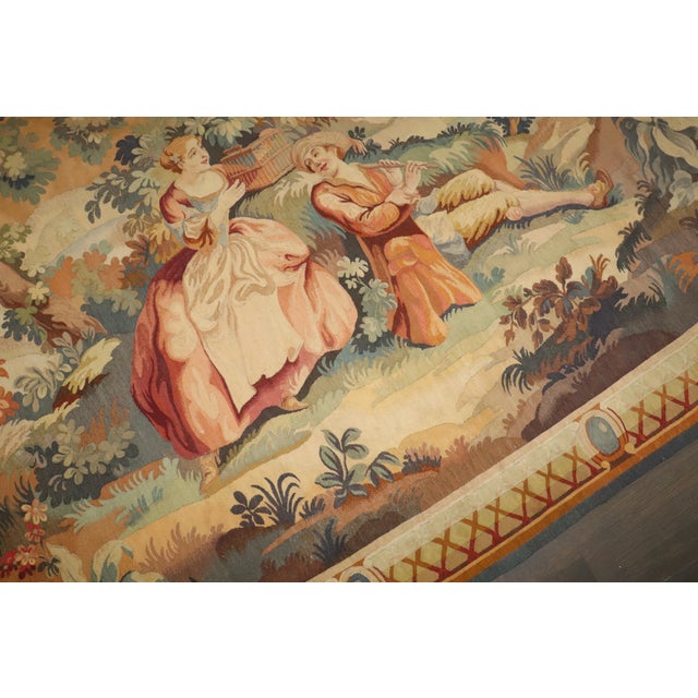 Textile Late 19th Century Zabihi Collection French Tapestry - 5'10" x 7' For Sale - Image 7 of 12