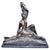 Bronze 1990s Art Deco Sculpture Semi-Nude Girl with Boy and Dog After Delandre Large For Sale - Image 8 of 18
