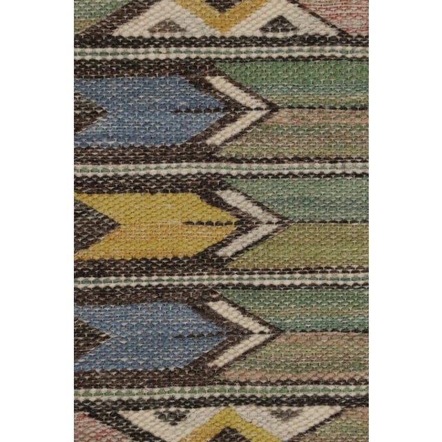 1920s Signed Antique Marta Maas Swedish Textile, Scandinavian Geometric - Rug & Kilim For Sale - Image 5 of 7