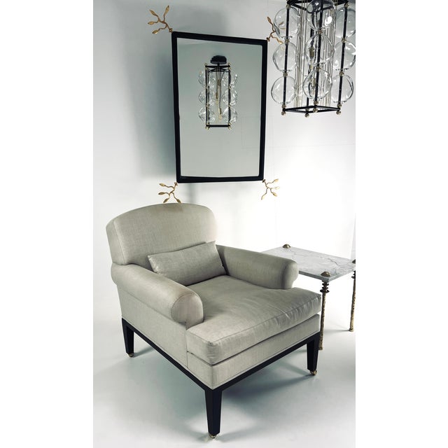 Wood Vincennes Mirror in Matte Black For Sale - Image 7 of 7