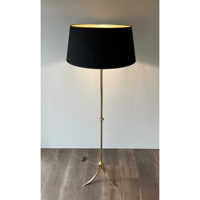 1940s 1940s French Neoclassical Style Floor Lamp, Maison Jansen For Sale - Image 5 of 12