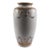Tall Hand-Painted Porcelain Vase With Raised Gold & Jeweled Enamel, European Style, 16” For Sale