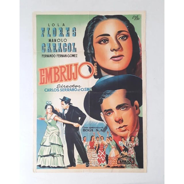 Embrujo Lola Flores Spanish Movie Poster, 1950s For Sale - Image 4 of 4