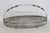 1960s Mayell Queen Anne Divided Glass Dish on Footed Silver Plated Handled Stand For Sale - Image 11 of 15