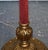 Italian Red Fabric and Gilt Floor Standing Lamp with Original Shade, 1940s For Sale - Image 6 of 11