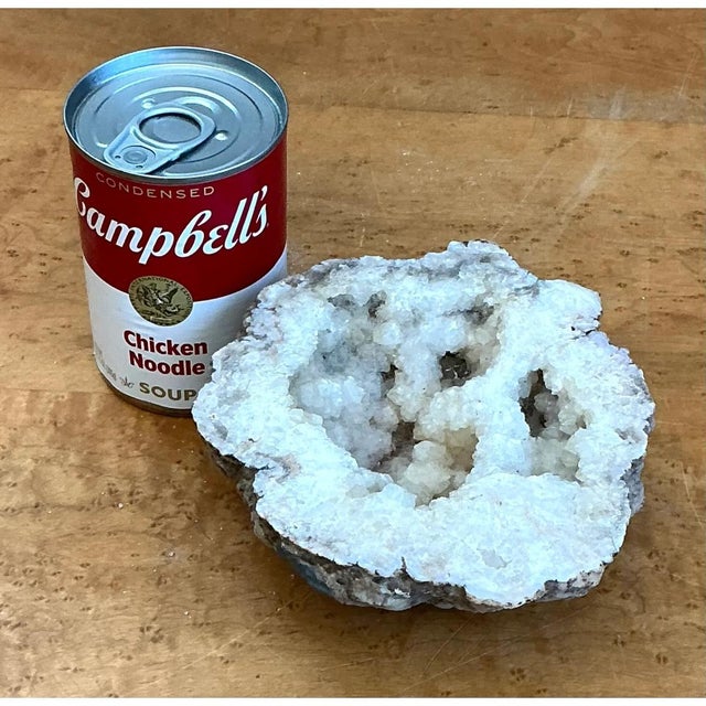 White Vintage White Quartz Geode For Sale - Image 8 of 12