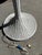 Late 20th Century Vintage White Wicker Floor Lamp With Dome Shade For Sale - Image 5 of 14
