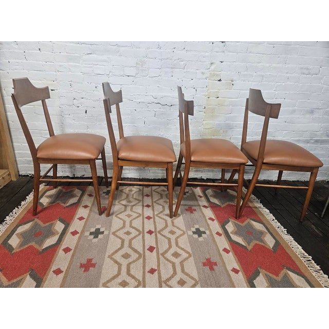 Brown Mid Century Paul McCobb for Planner Group Dining Chairs - Set of 4 For Sale - Image 8 of 16