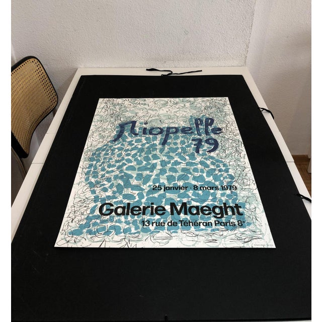 Black Lithographic Poster by Jean-Paul Riopelle, 1979 For Sale - Image 8 of 9