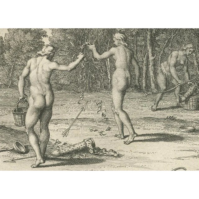 Picart, Florida Women Mourning Their Husbands in Ritual Service, 1734, Print For Sale - Image 4 of 10