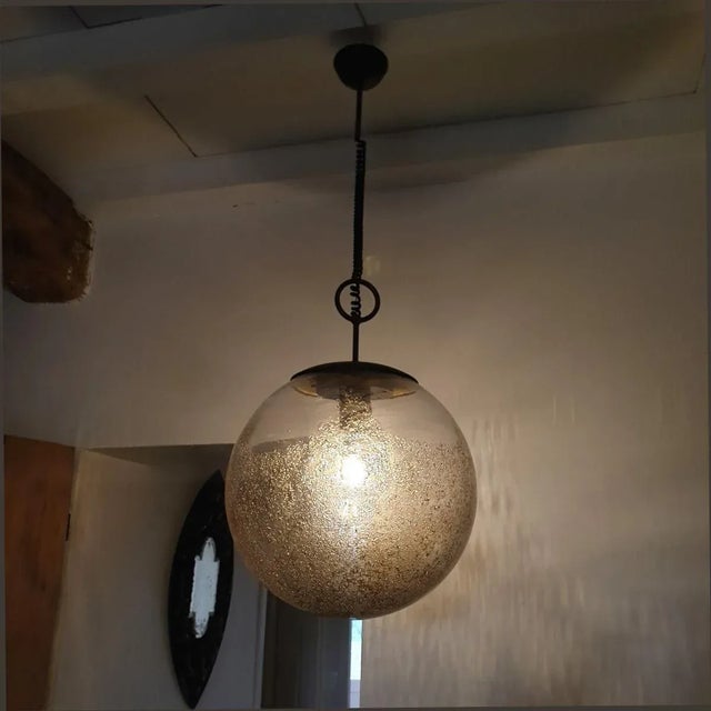 Murano Glass Mid-Century Chandelier by Mazzega 1960s For Sale In Dallas - Image 6 of 12