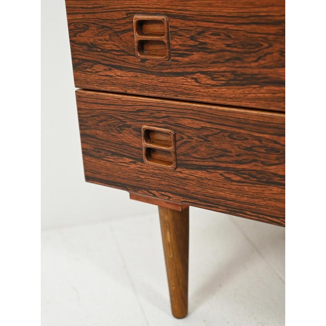 Paper Danish Chest of Drawers with Rosewood Effect from Denka, 1950s For Sale - Image 7 of 11