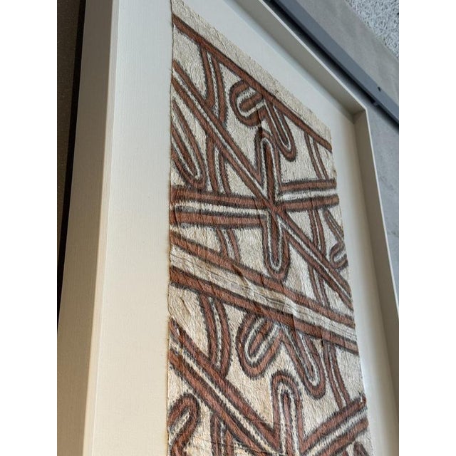 Vintage Mounted Tapa Cloth #3, 1950s For Sale - Image 5 of 9