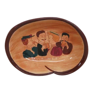 Pennsbury Pottery Pretzel Bowl Gay Nineties Here's Looking at You Kid