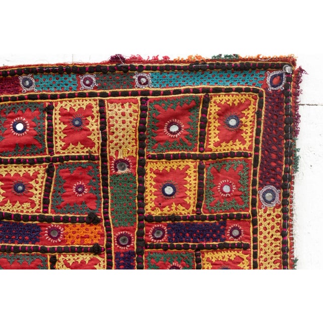 Red Antique Jaisalmer Finely Made Wall Art For Sale - Image 8 of 9