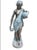 1990s French Classical Bronze Figure of a Maiden For Sale - Image 5 of 9