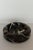 Mid-Century Modern 1970s Italian Angelo Mangiarotti Style Sculptural Round Black Marble Ashtray For Sale - Image 3 of 8