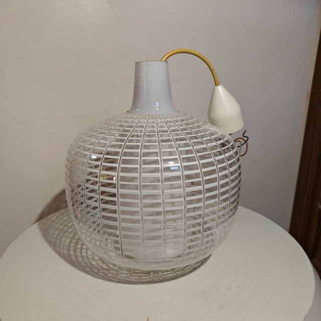 Very beautiful and rare Peill and Putzler Nervi pendant light circa 1950. Beautiful condition, original, functional. This...