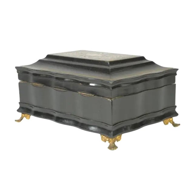 French 19th Century French Boulle Sewing Scent Necessaire Box For Sale - Image 3 of 12