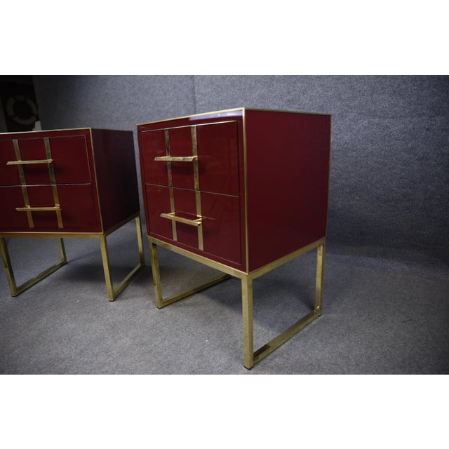 Murano Glass Bedside Tables from Justfurnituress SRL, Set of 2 For Sale - Image 16 of 17