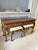 Stanley Furniture Vintage Traditional Wooden Console Table / Sofa Table With Cabriole Legs & Brass Hardware For Sale - Image 4 of 4