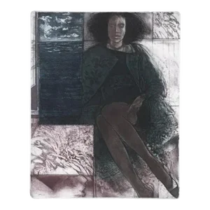 1983 Bruce Muirhead Woman With Ocean View Etching