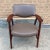 1950s 1950s Midcentury His and Hers Walnut Leather Armchairs by Gunlocke - Set of 2 For Sale - Image 5 of 9