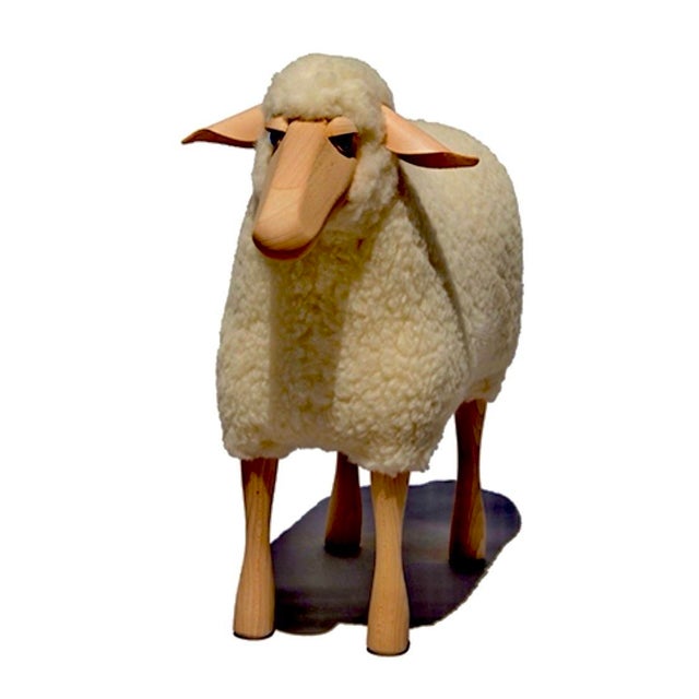 Postmodern Lalanne Style Life-Size Sheep Stool or Sculpture For Sale - Image 3 of 3