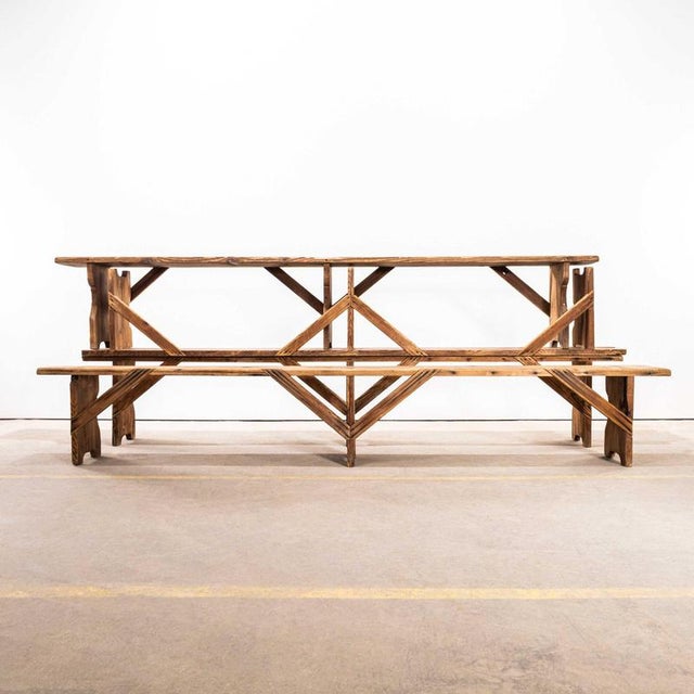 1950s French Long Station Benches, 1950s For Sale - Image 5 of 6