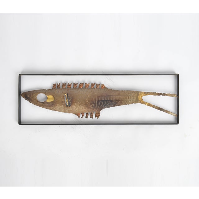 1960s Mid-Century Brass Wall Sculpture, 1960s For Sale - Image 5 of 5