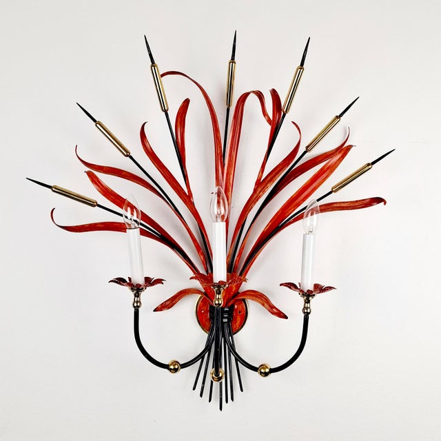 Large Wall Lamps in the style of Hans Kögl for Maison Baguès, 1960s, Set of 2 For Sale - Image 13 of 18