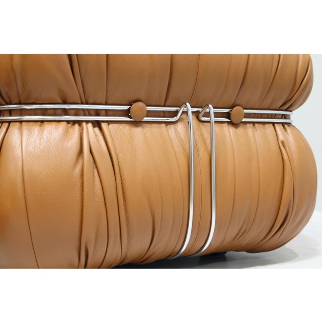 1960s Soriana Armchairs in Leather by Afra and Tobia Scarpa for Cassina, 1969, Set of 2 For Sale - Image 5 of 16