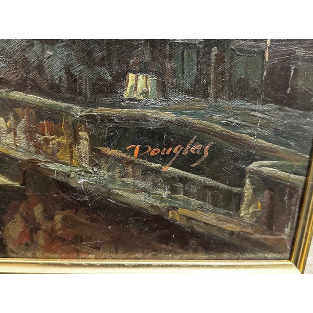 Overview: Capture the romantic, atmospheric grandeur of historic London with this exceptional mid-to-late 20th-century...