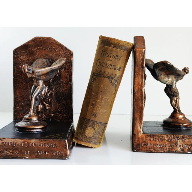 2011 Rolls Royce Owners' Club Flying Lady Bookends - a Pair For Sale - Image 10 of 11